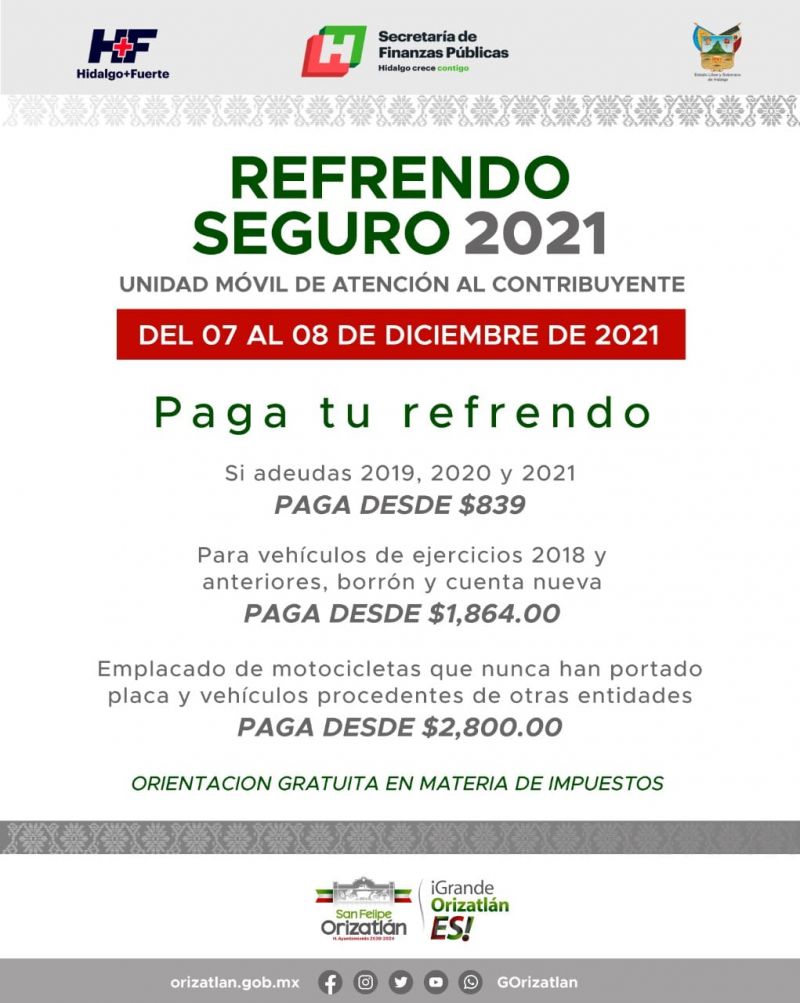 REFRENDO SEGURO 2021